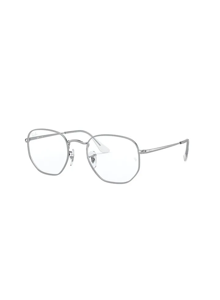 Full Rim Hexagonal Shape Eyeglasses RX6448 - Lens Size: 54mm - Silver