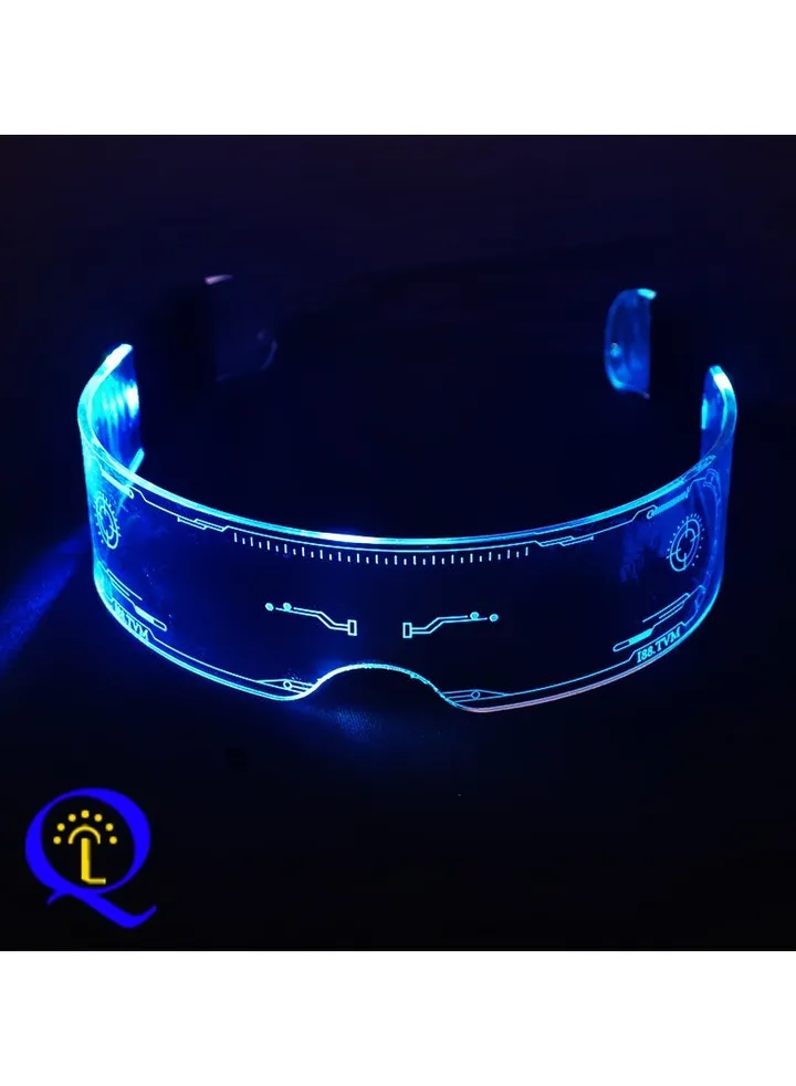 LED Glasses for Party with 7 Colors Changing Flashing Neon Glasses Battery Version