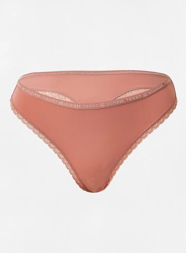 Microfibre Lace Thongs (pack of 3)