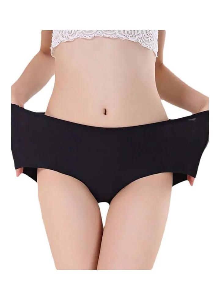 Stretchy Middle Waist Brief Black