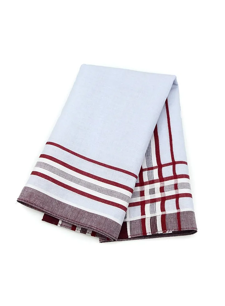 Cotton Square Handkerchief White