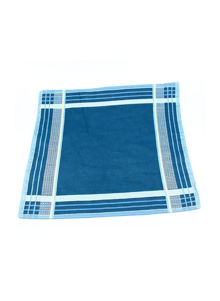 Cotton Square Handkerchief Blue