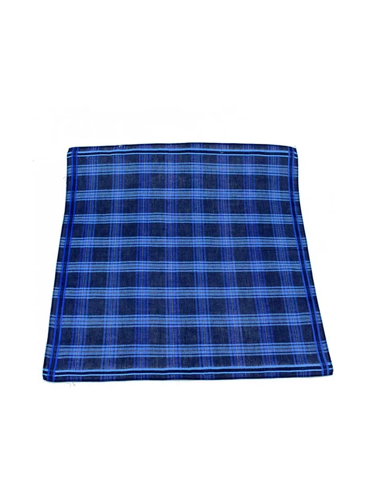 Cotton Square Handkerchief Blue