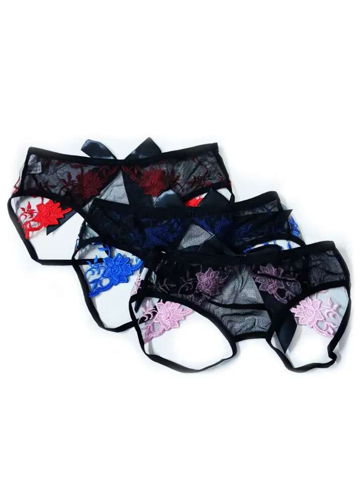 3 Pcs Women Girl Lace Briefs Set Lingerie wear Comfortable Underwear Anti-bacterial Breathable Waist Body Shaper Underpants Panty Slimming Elastic Briefs,Nightly Honeymoon Evening Hot Wear Dresses