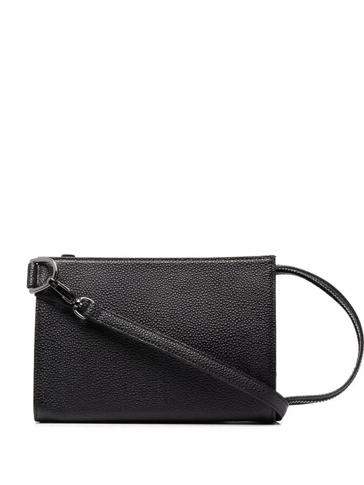 Grained Leather Shoulder Bag