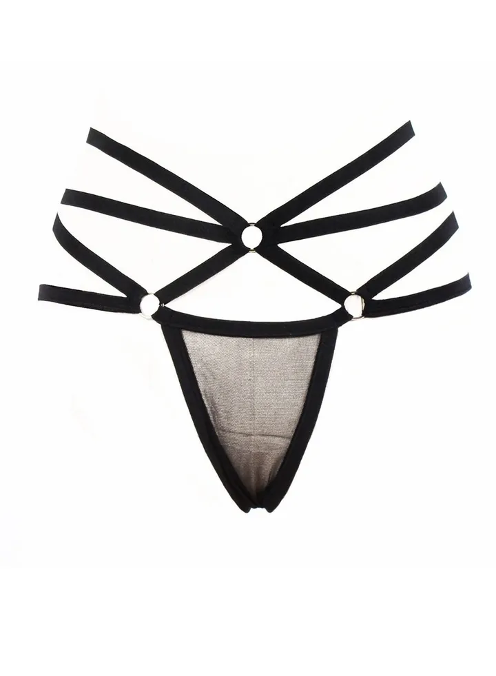 Solid G-String Black
