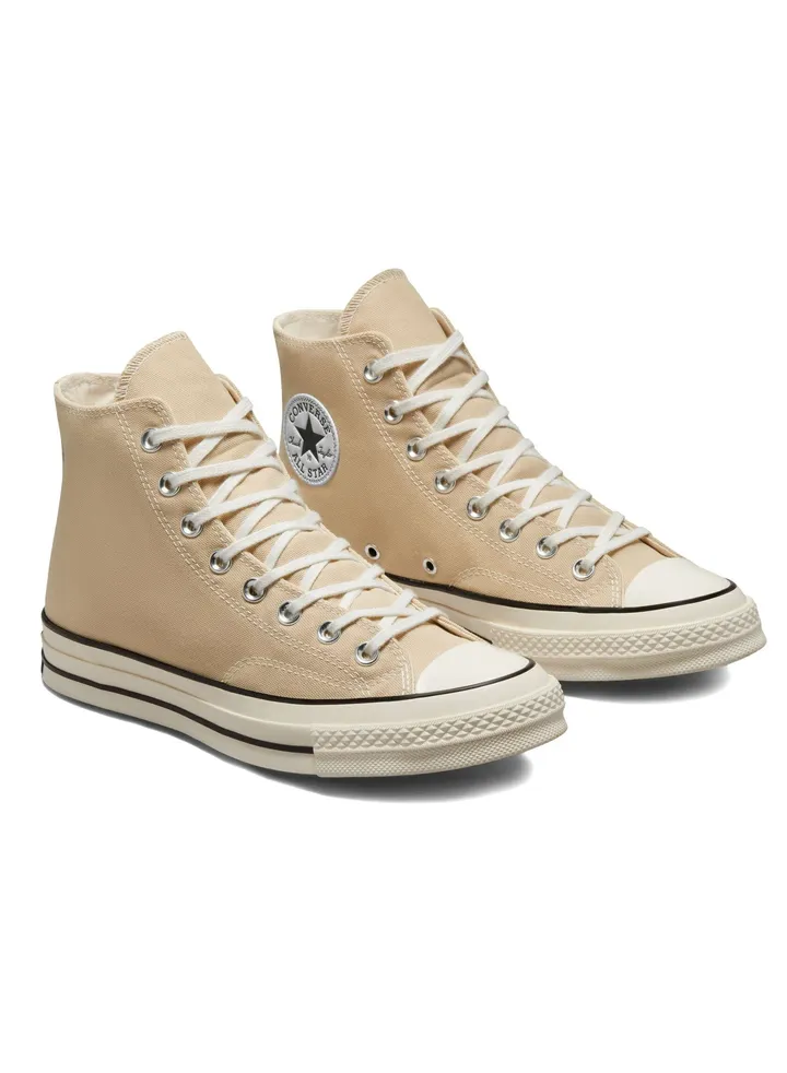 1970s Chuck Classic High Top All Star Sneaker Beige