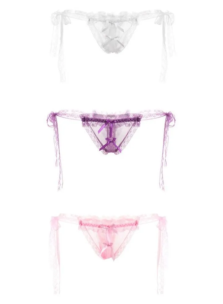 3 Pcs Women Girl Lace Briefs Set Lingerie wear Comfortable Underwear Anti-bacterial Breathable Waist Body Shaper Underpants Panty Slimming Elastic Briefs,Nightly Sleepwear Honeymoon Hot Wear Dresses