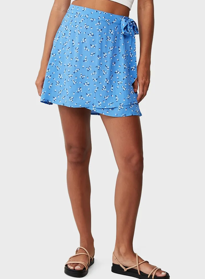 Wrap Mini Skirt