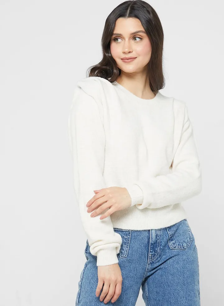 Round Neck Knitted Sweater