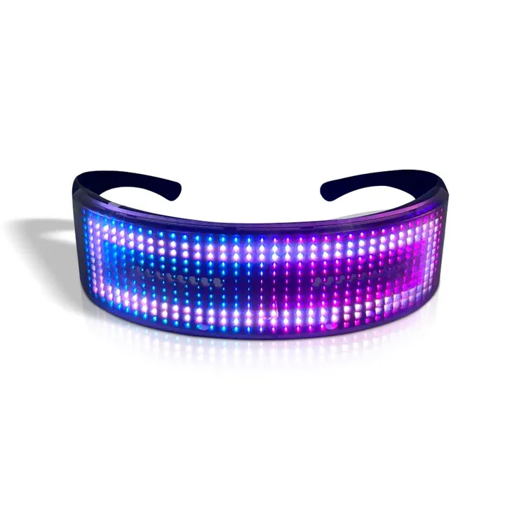 Flashing Glowing Luminous USB Rechargeable BT APP Control LED Light Up Party Glasses