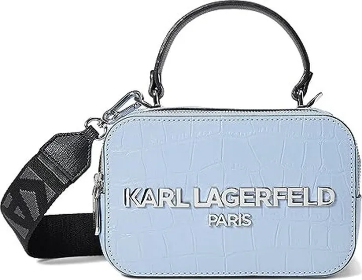 Karl Lagerfeld Paris Simone Crossbody (Forever Blue) Handbags
