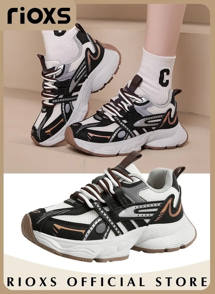 Women's Sports Shoes Mesh Breathable Platform Sneakers Casual Jogging Walking Shoes For Running