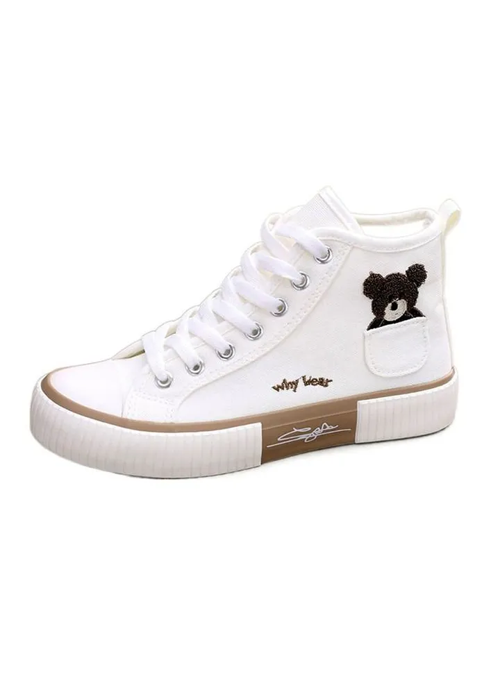 Classic high top sports shoes, board shoes, white