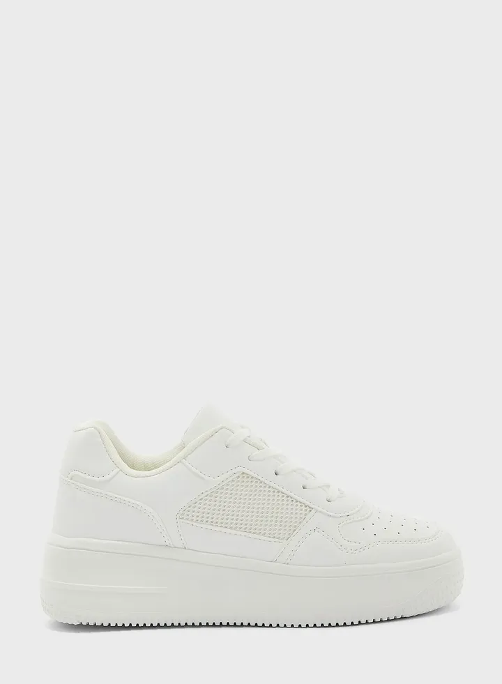 Tonal Mesh Stacked Sneaker