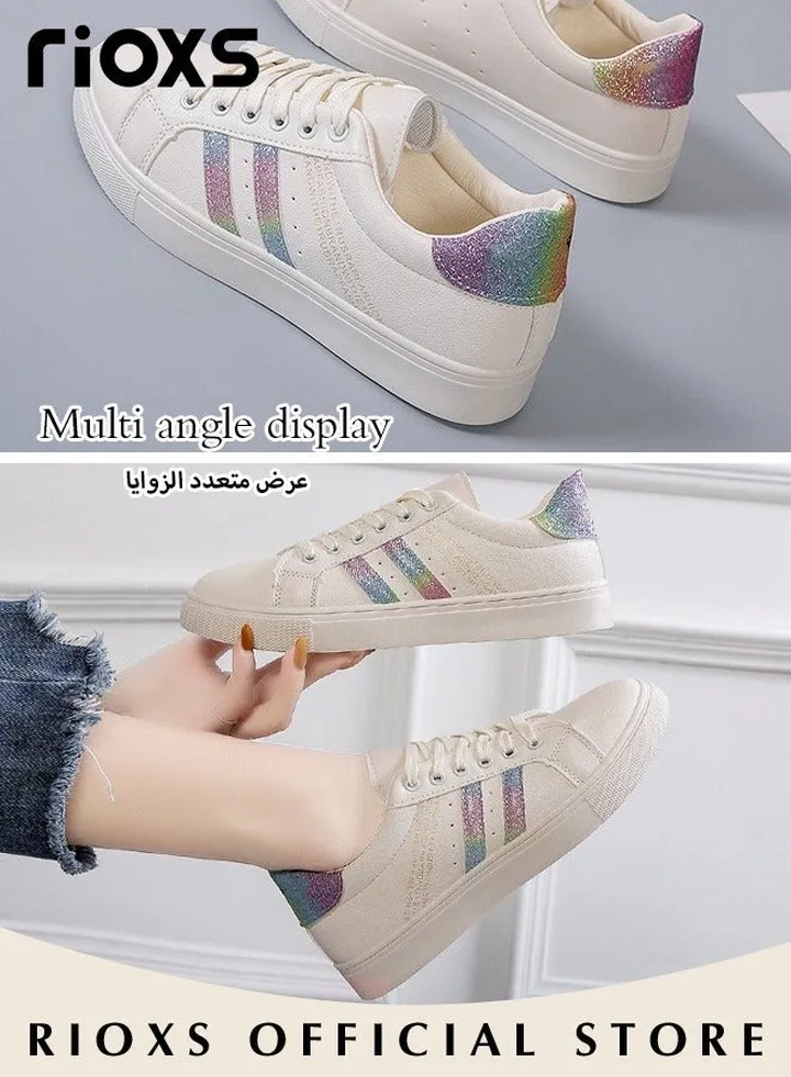 Women's Sports Shoes Mesh Breathable Platform Sneakers Casual Jogging Walking Shoes For Running
