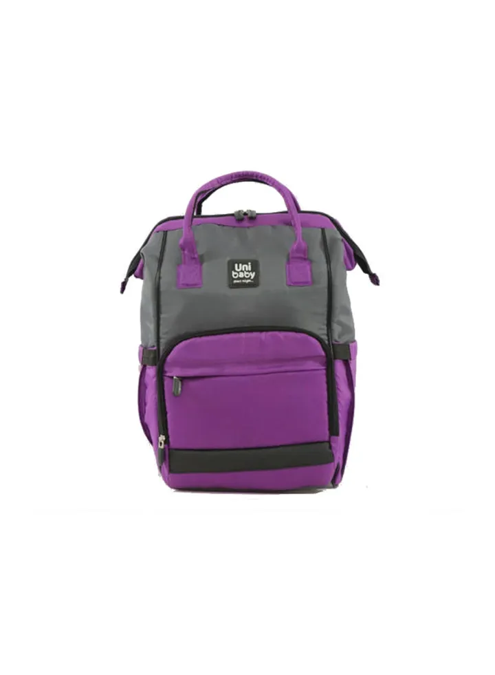 Diaper Bag Purple/Grey