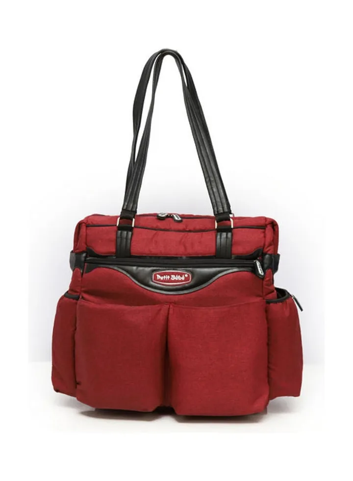 Diaper Bag Premium - Red/Black