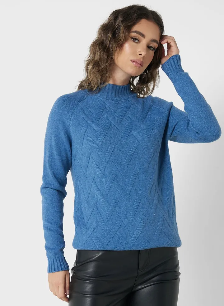 Cable Knt Sweater
