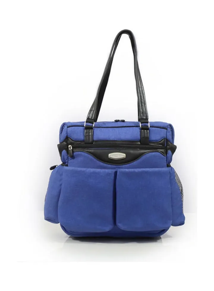 Diaper Bag Premium - Blue/Black