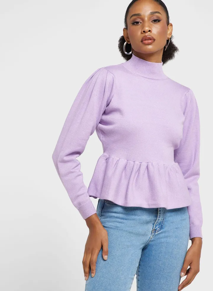 Peplum Detail Sweater