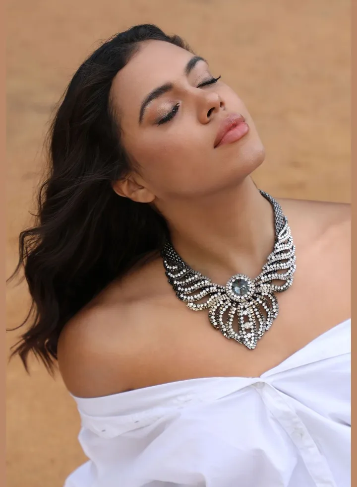 Gold Plated Designer Stone Party Wear Necklace For Women