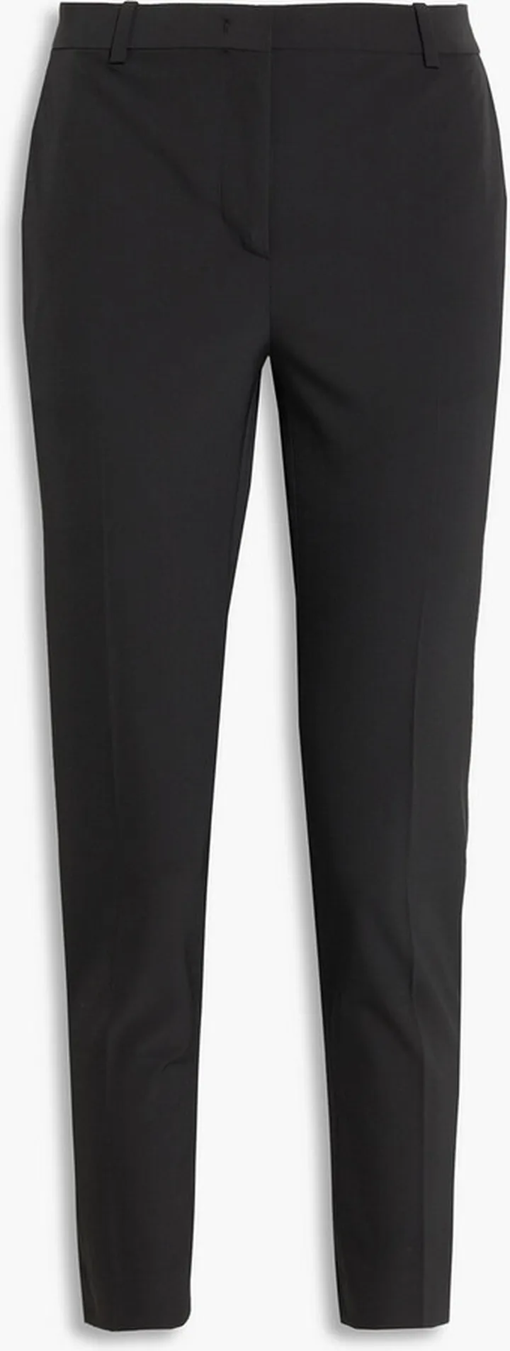 Cropped stretch-twill slim-leg pants