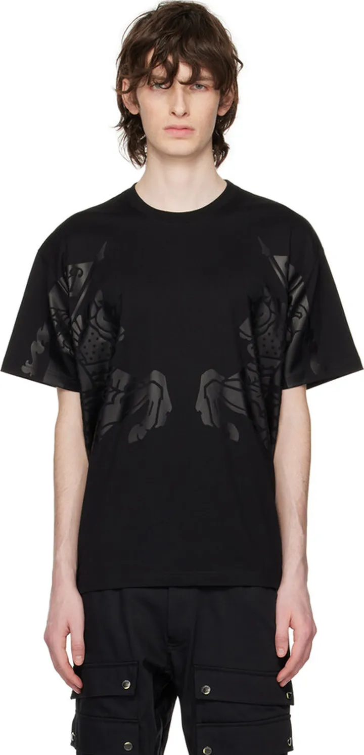 Burberry Black EKD Print T-Shirt