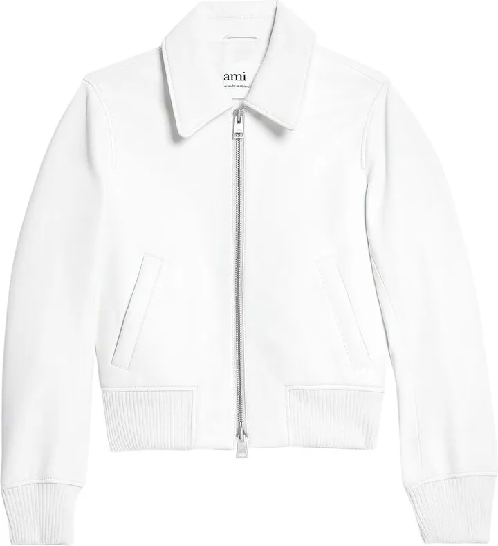 Zip-Up Leather Jacket
