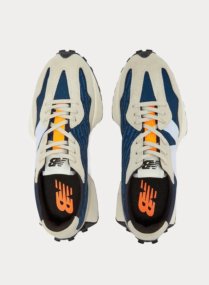 New Balance 327 Classic Style Sport Sneakers Unisex White Blue