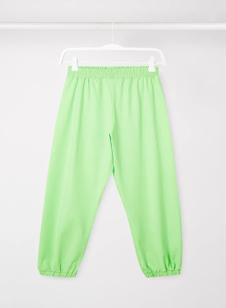 Elasticated Baggy Joggers Green