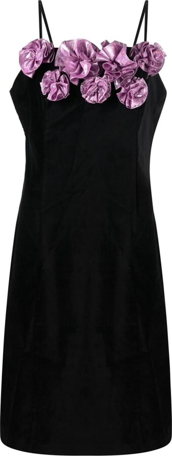 Gaby floral-appliqué dress