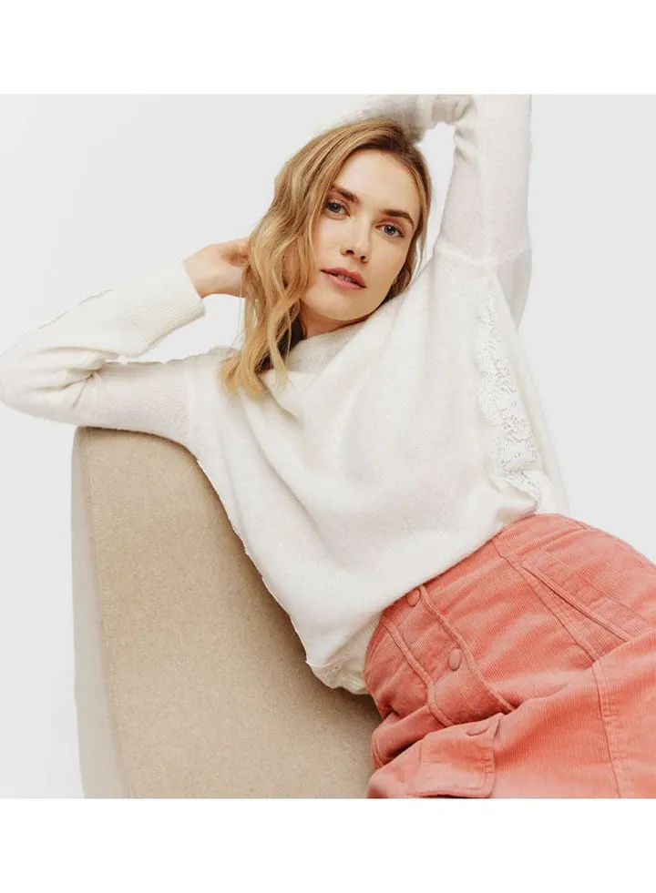 Lace-Detail Jumper