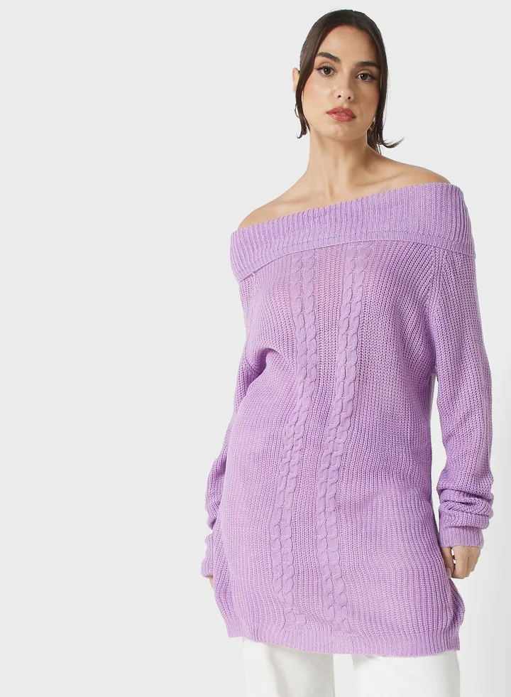 Off Shoulder Sweater