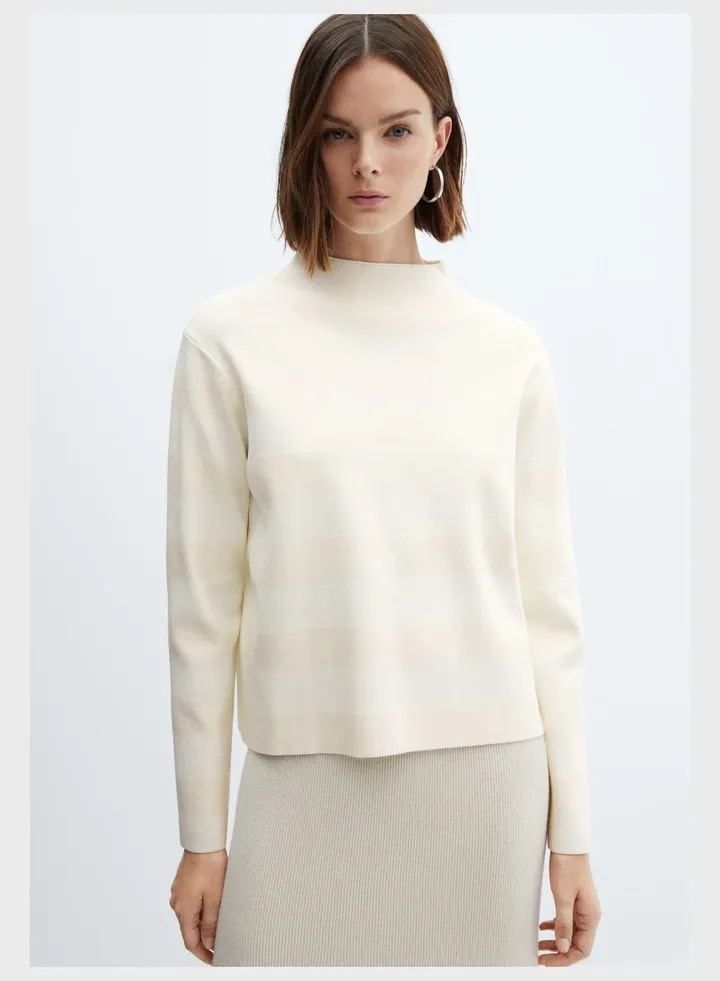 High Neck Knitted Sweater