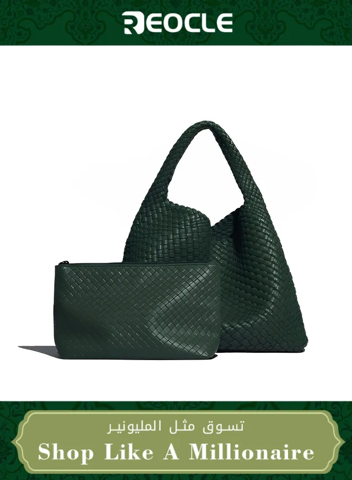 Handmade Woven Bag Single Shoulder Armpit Bag for Women New Fashion Versatile Large Capacity Tote Bag Mother Bag for Women