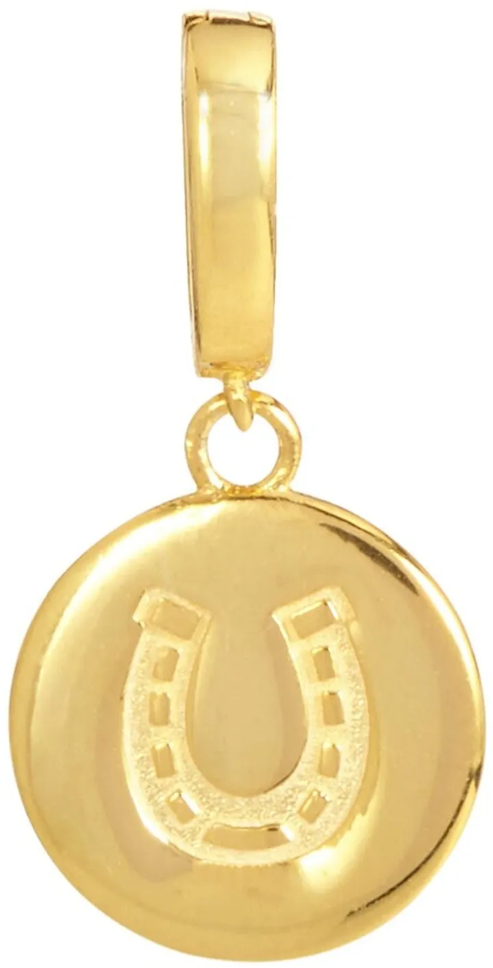 18K Yellow Gold Vermeil Horseshoe Charm