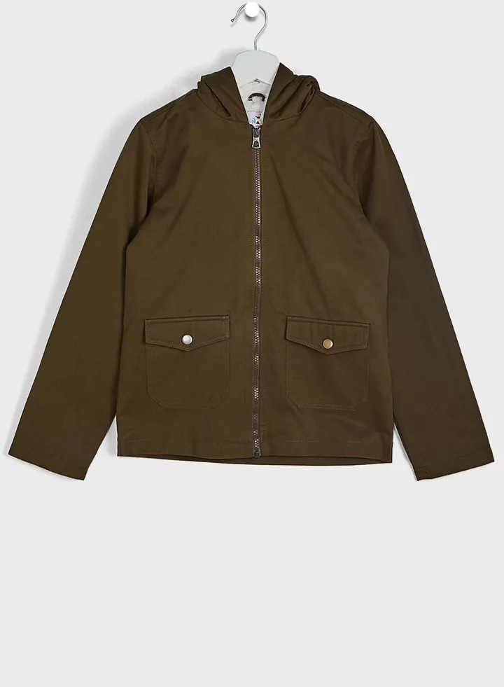 Boys Hoodie Neck Jacket