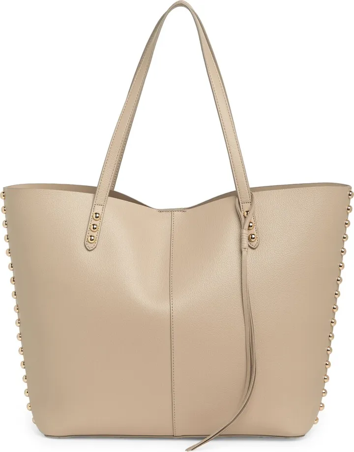 Leather Medium Dome Stud Tote
