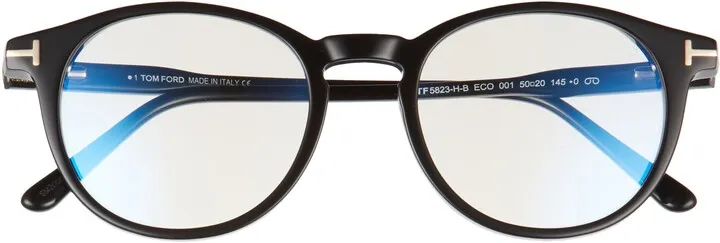 47mm Round Blue Light Blocking Reading Glasses