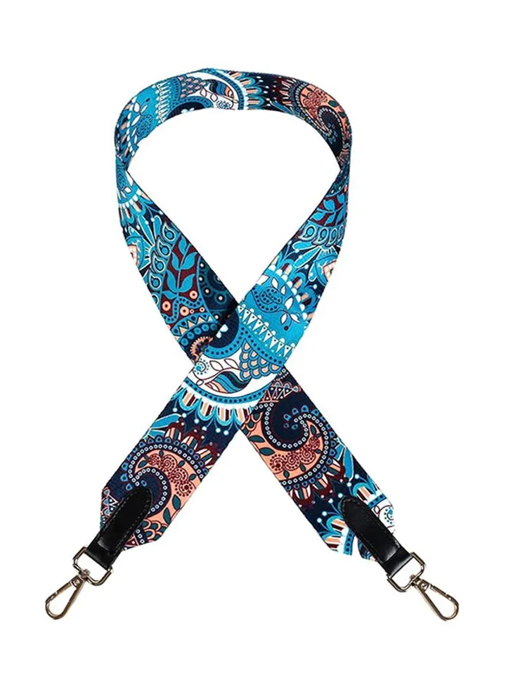 Canvas Printed Bag Strap Multicolour