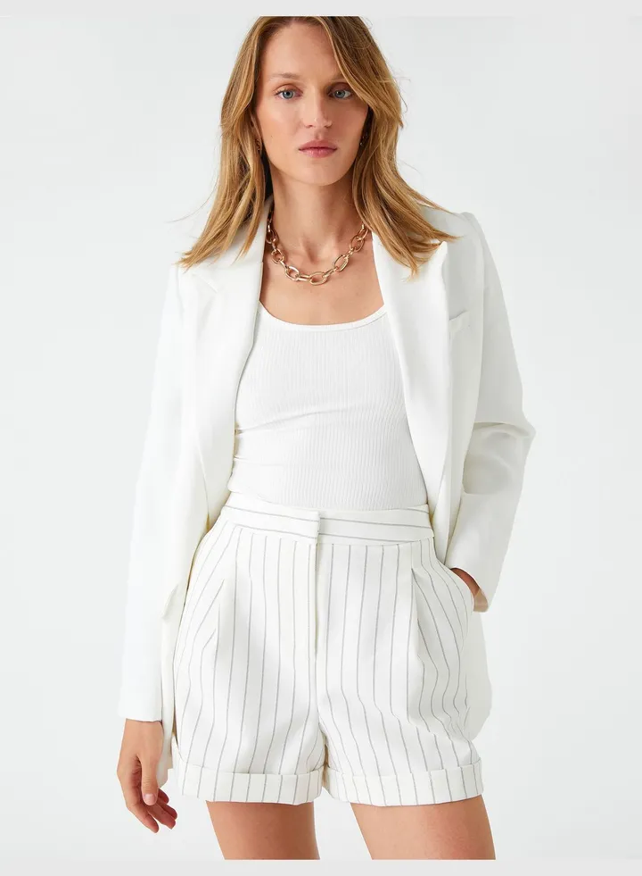 Lapel Detail Shorts