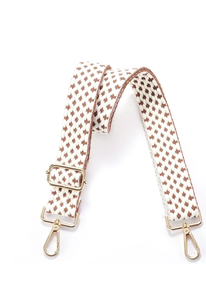 Wide Shoulder Strap Soft Multi-Pattern Adjustable Replacement Belt Crossbody Canvas Bag Women Purse Strap Handbag Belt Guitar Straps, Light Milk Tea