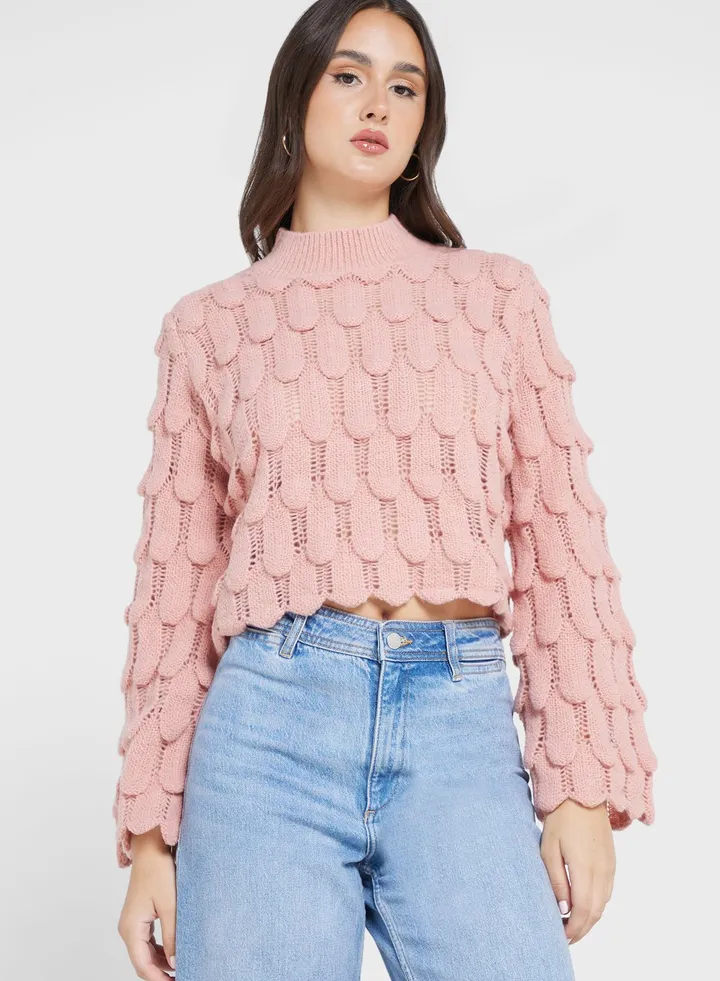 Cable Patterned Sweater