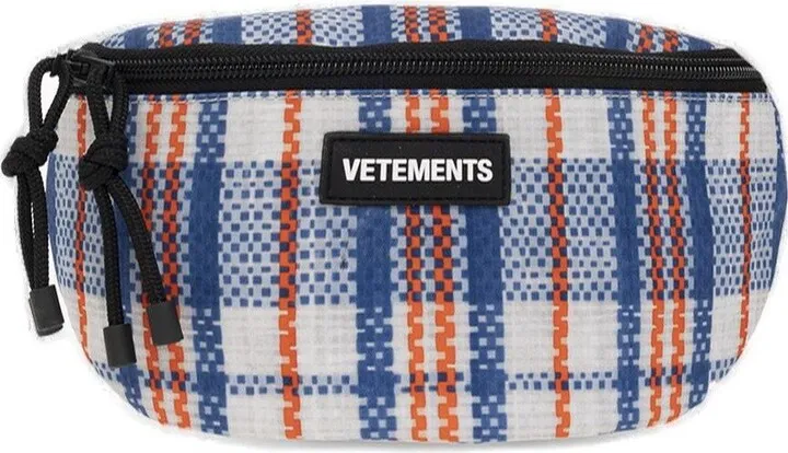 Vetements Checked Belt Bag