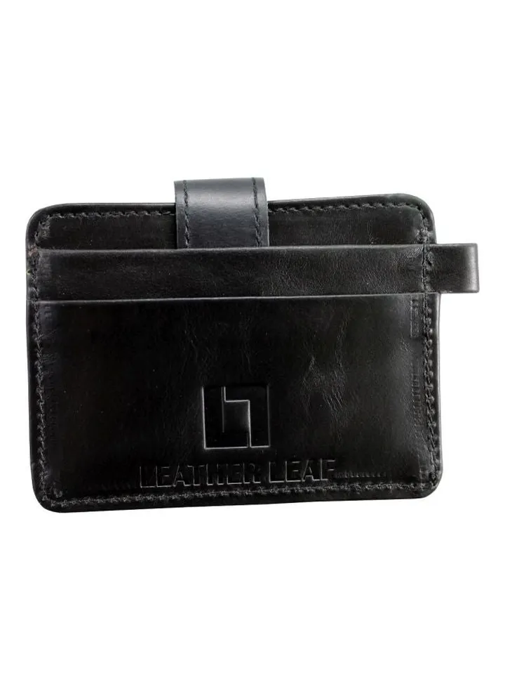 Leather Card Holder Black