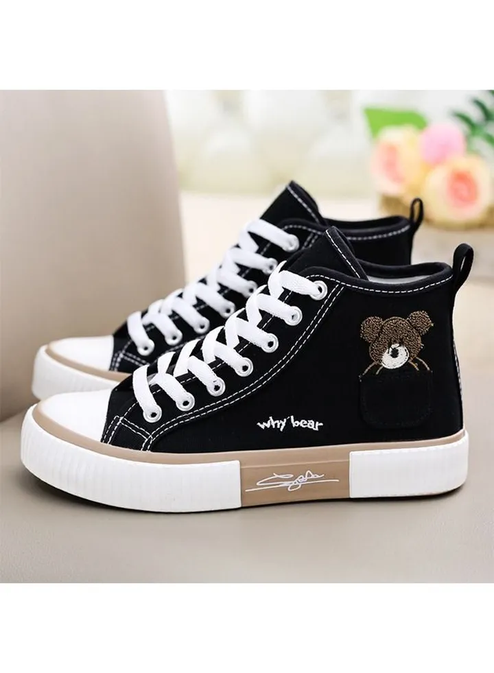 Classic High Top Sports Shoes Board Shoes Black