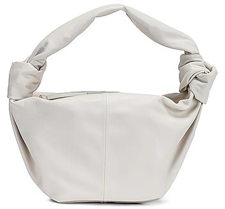 Bottega Veneta Teen Double Knot Shoulder Bag in Ivory