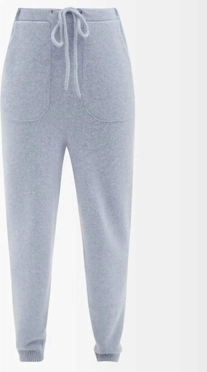 Chunky-knit Cashmere Track Pants