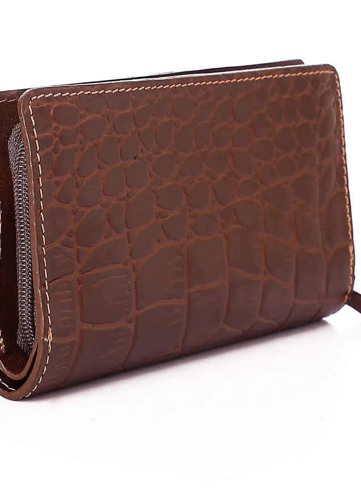 Top leather (RO 304) Women handbag Leather Zip Around Phone Large Capacity Ladies Travel Purse Wristlet